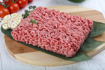 Micned raw Beef