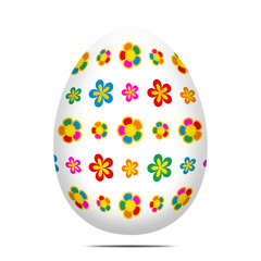 Oeuf de Pâques Fleurs Couleurs