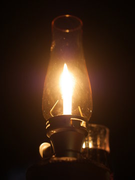 Gas Lamp Night Flame