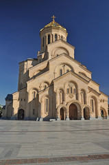 Fototapeta na wymiar The Holy Trinity Cathedral of Tbilisi , Sameba