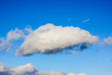 White cloud in the blue sky