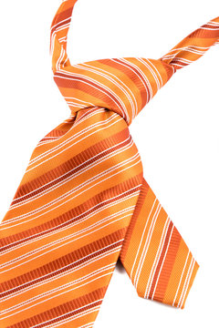 Orange Tie Close-up