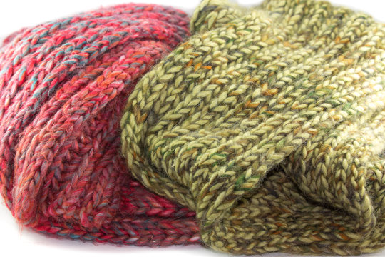 Sciarpe di lana lavorate a maglia