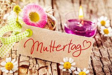 Still life celebrating Muttertag or Mothers Day