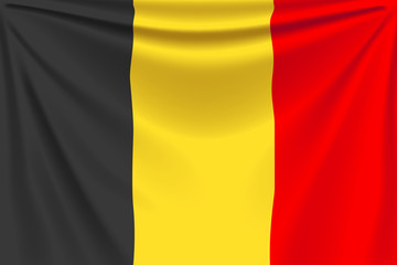 Fototapeta premium back flag belgium