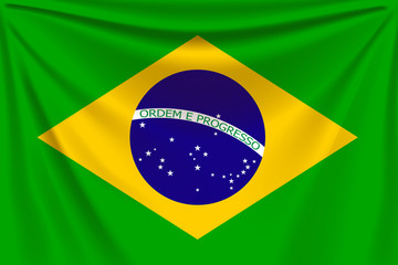 Fototapeta premium back flag brazil