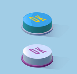 Color button OK on the table