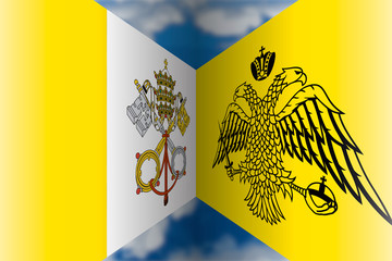 vatican versus orthodox church flags