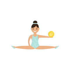 Illustration of small gymnast