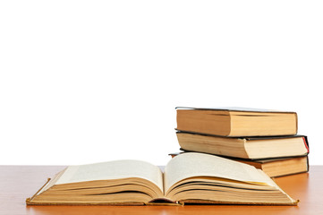 Old books on the shelf