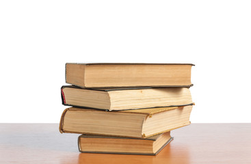 Old books on the shelf