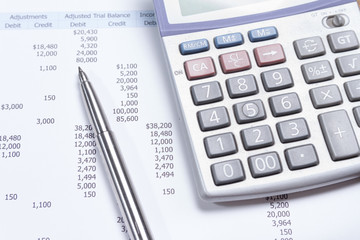 business report on table