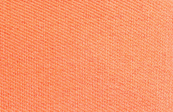Synthetic fabrics orange texture for background.