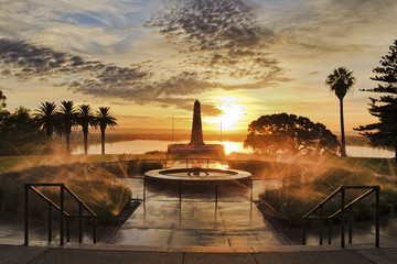 Perth Monument Kings Park Sunrise