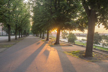 Wały Chrobrego,(Tarasy Hakena),Szczecin,Polska