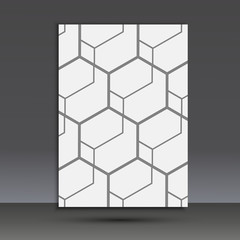 Vector abstract hexagon set