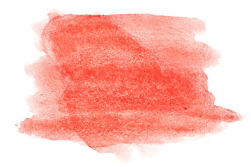 Red watercolor strokes