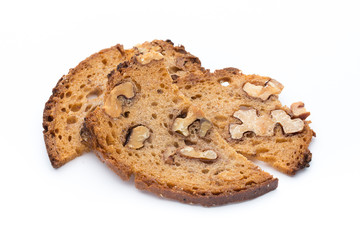 Rye bread crisps with walnuts.