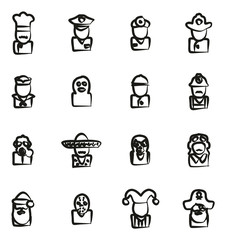 Avatar Icons Set 1 Freehand 