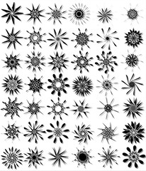 Set of design elements (round shape)          