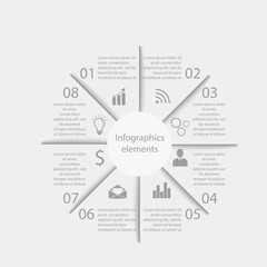 Fototapeta premium Infographics business elements