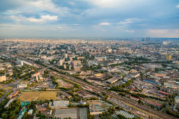 Birdseye view of Moscow