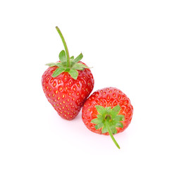 Red berry strawberry isolated on white background