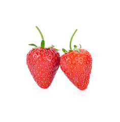 Red berry strawberry isolated on white background