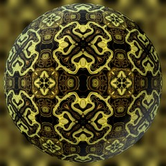 Abstract decorative sphere, ball - kaleidoscope pattern 