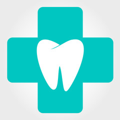 tooth logo. vector illustration. 