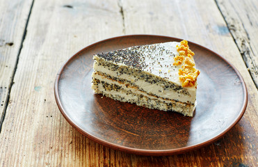 Dietary cakes on a wooden background