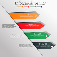 Infographic design banner