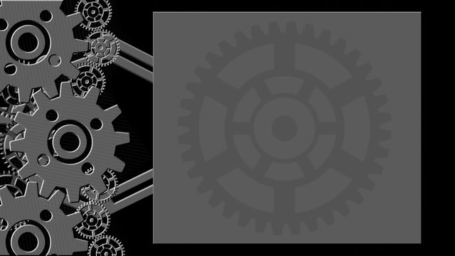 Industrial wheel background,black and white cogwheels