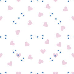 Honduras independence day seamless pattern. Patriotic country fl