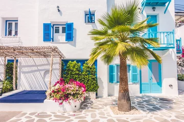 Foto op Plexiglas Beautiful architecture with santorini and greece style © siraphol
