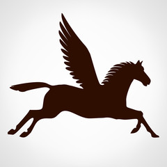 Pegasus symbol. Vector illustration.