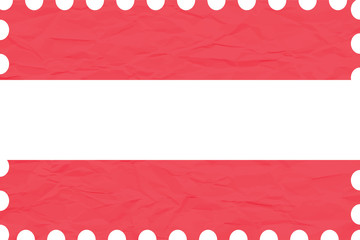 wrinkled paper austria stamp