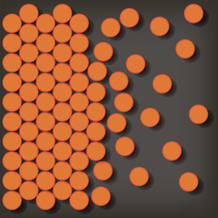 Set of Orange Pills