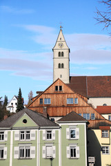 Fototapeta na wymiar historic architecture in Meersburg at Lake Constance, Germany 