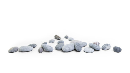 Stones on white background