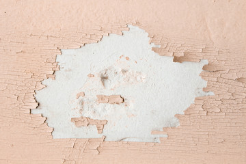 Cracked walls, peeling paint