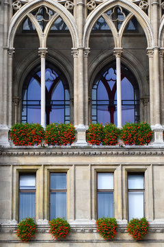Vienna city hall - windows