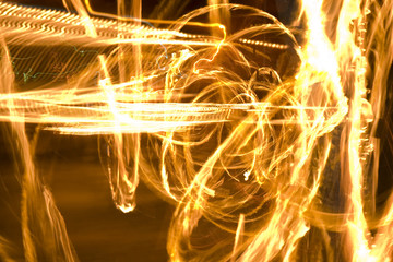 curling and spiraling fire lines 
