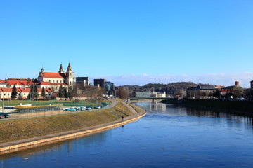 Vilnius,the view from the footbridge