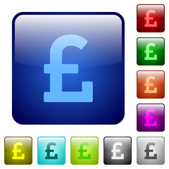 Color pound sign square buttons