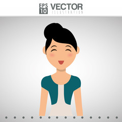 woman icon design 