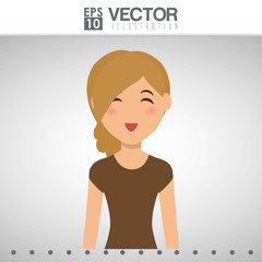 woman icon design 