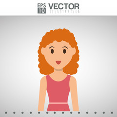 woman icon design 