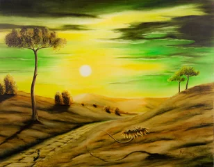 Oelbild kleine Maenner © Heinz Meis