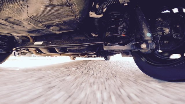 cinemagraph strada sotto auto